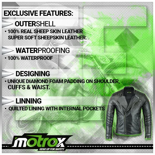 Men Leather black Jacket Inspiring style of Motrox