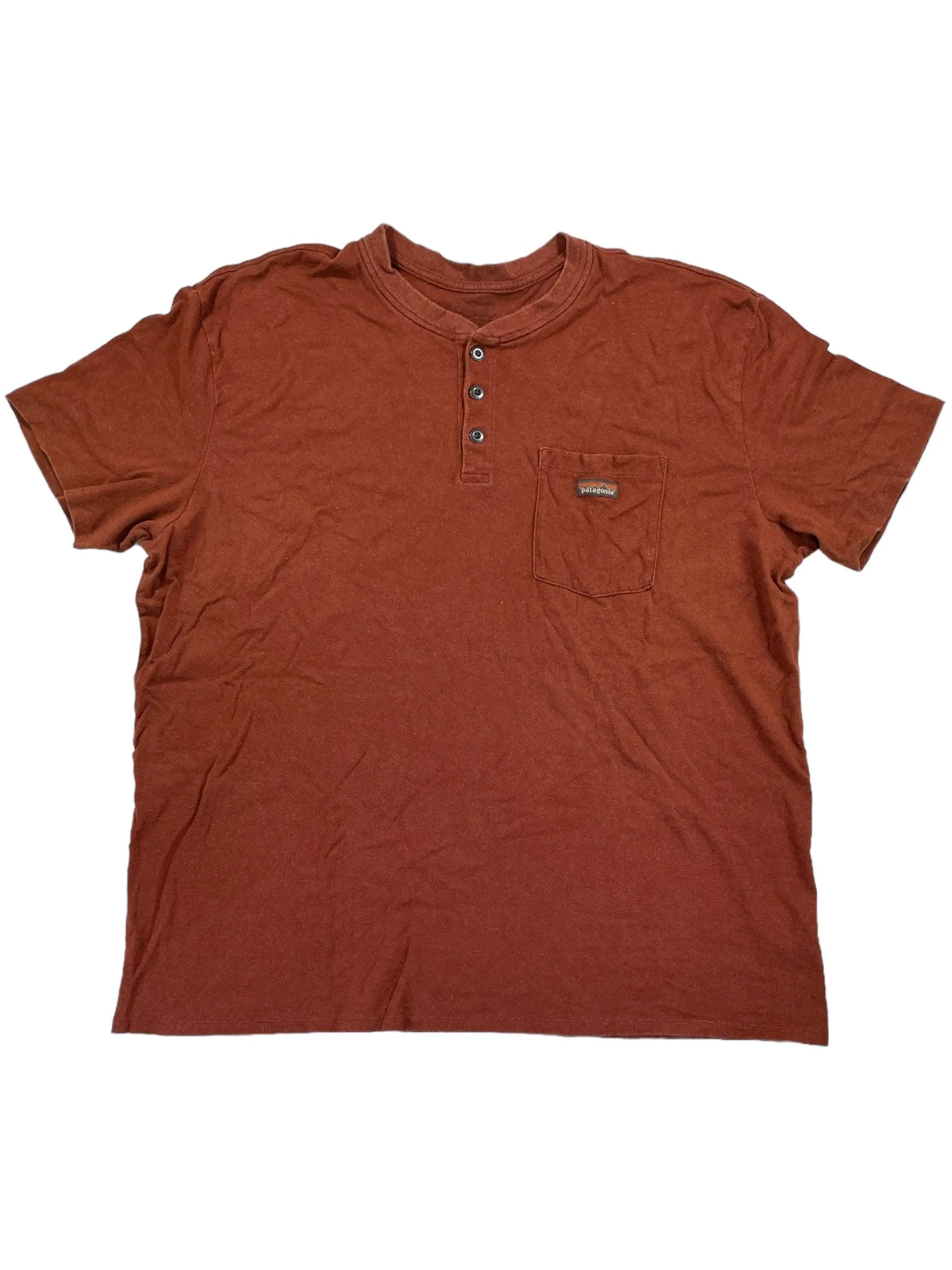 Mens Work Henley Pocket Tee