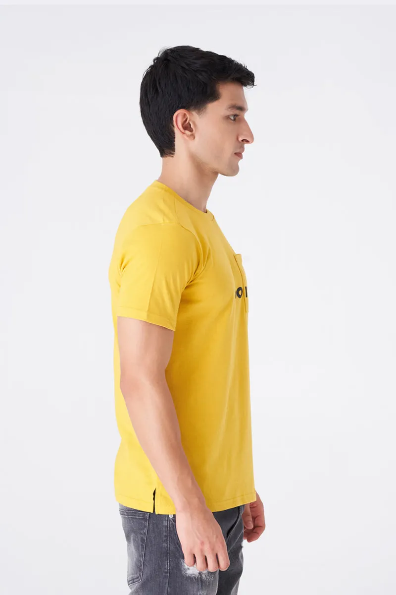 Men's Yellow Gym T-Shirt for Bold Workouts