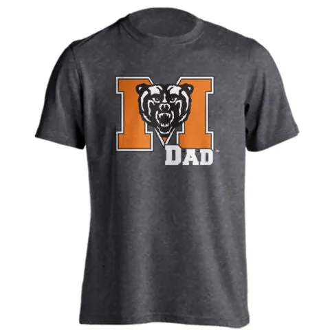 Mercer University Bears MU Dad Proud Parent Father Logo Short Sleeve T-Shirt