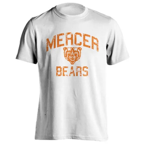 Mercer University Bears MU Retro Distressed Short Sleeve T-Shirt