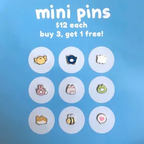 Mini Pins - Buy 3 Get 1 Free!