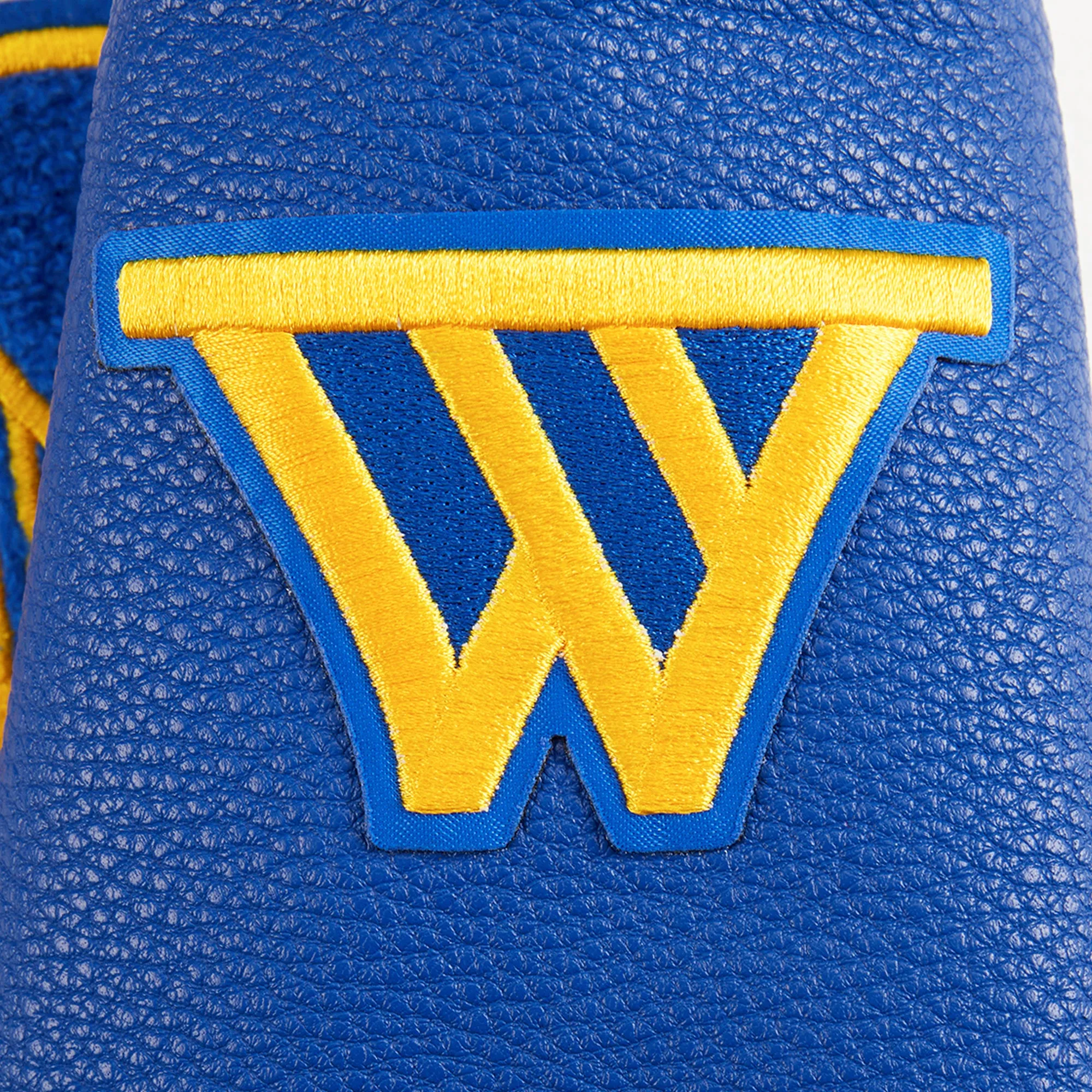 NBA GOLDEN STATE WARRIORS RETRO CLASSIC LITTLE BOYS RIB WOOL VARSITY JACK (EGGSHELL/ROYAL BLUE)