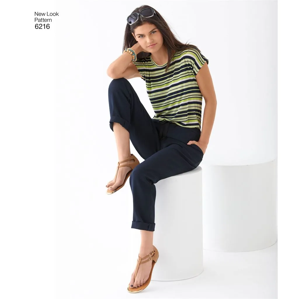 New Look Pattern 6216 Misses' Knit Tops and Pants