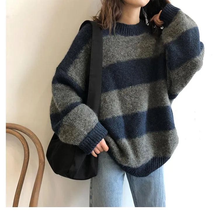 Oversized Striped Sweater