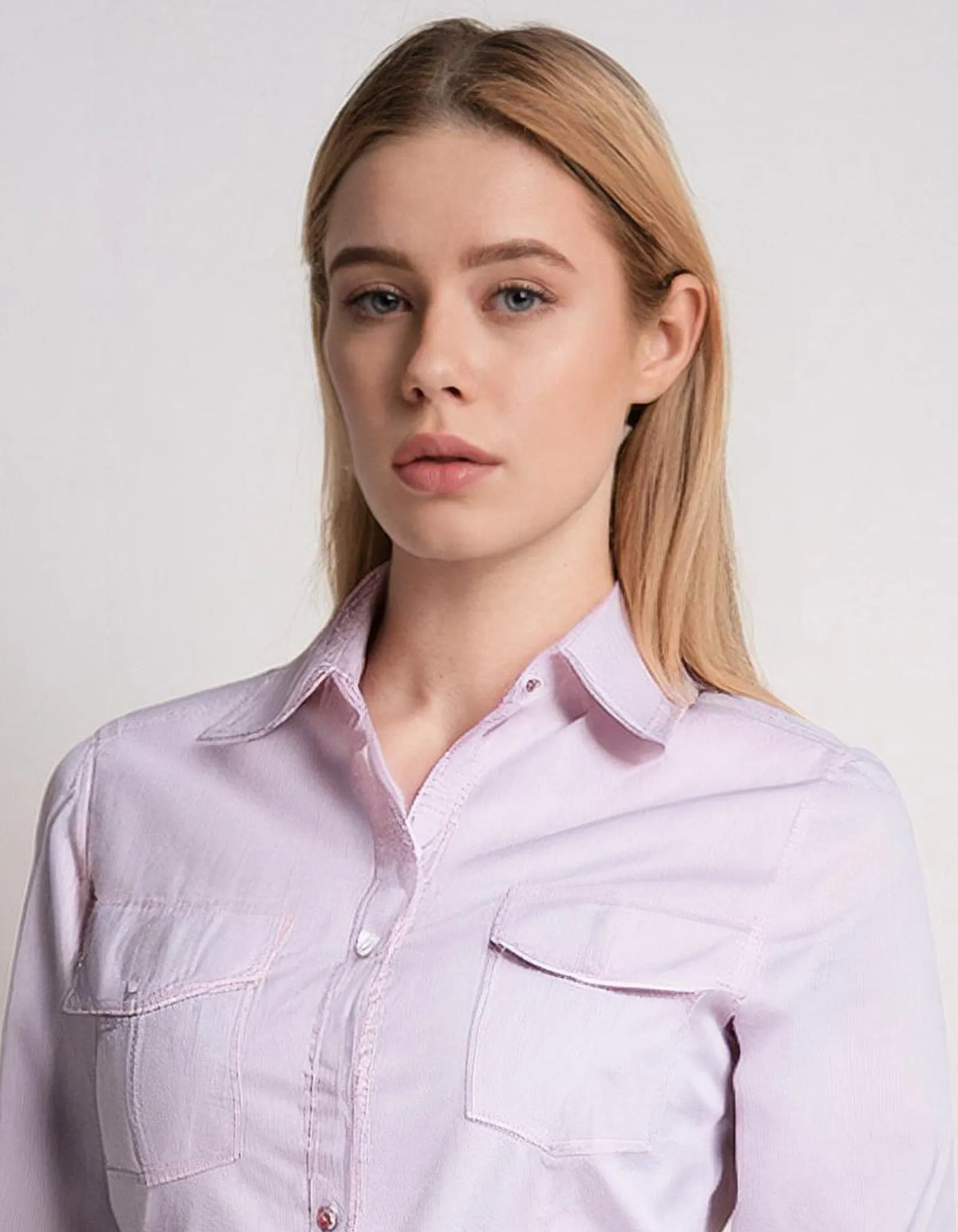 Pale Pink Relaxed Fit Dress Shirt