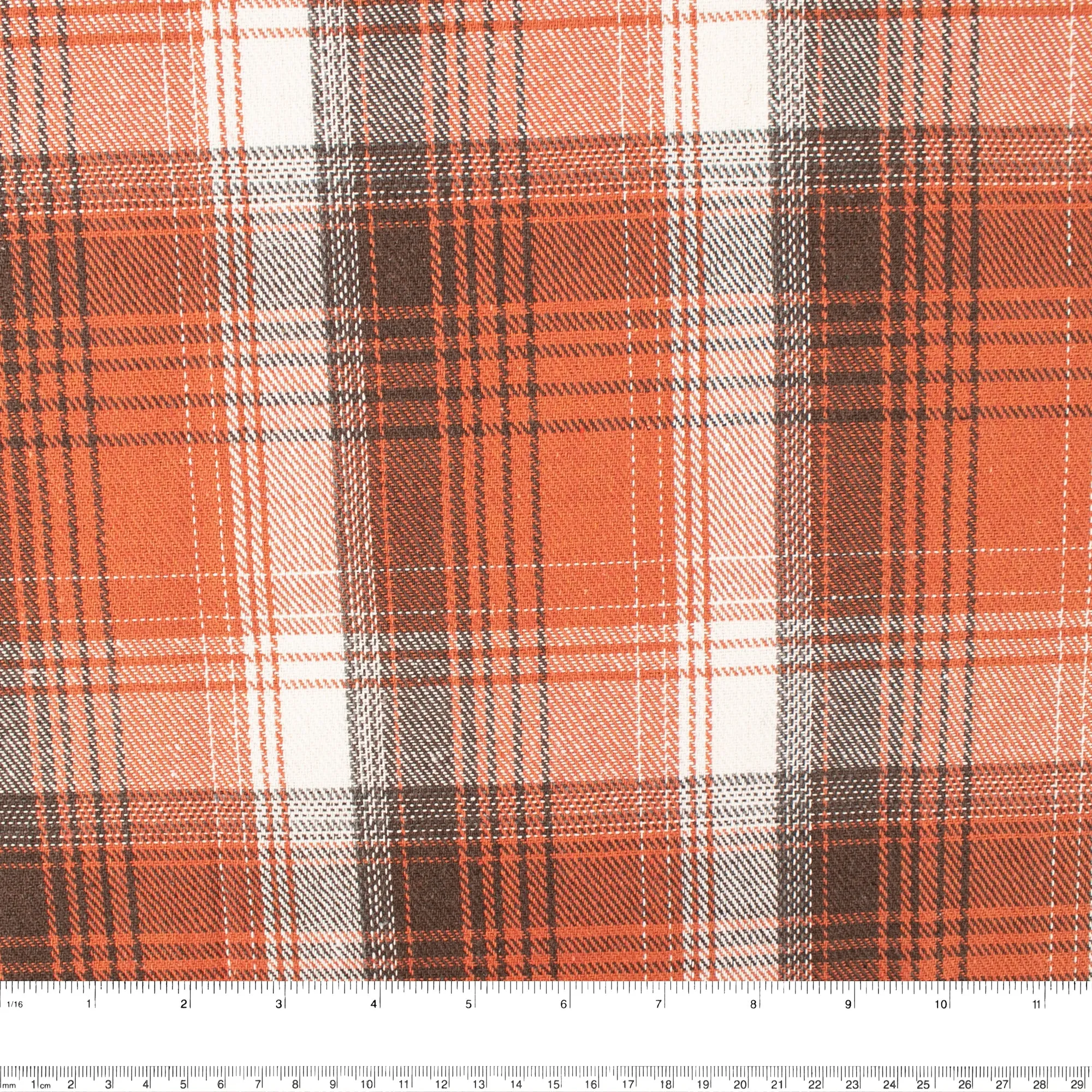 Plaid jacketing - LUMBERJACK - Carrot