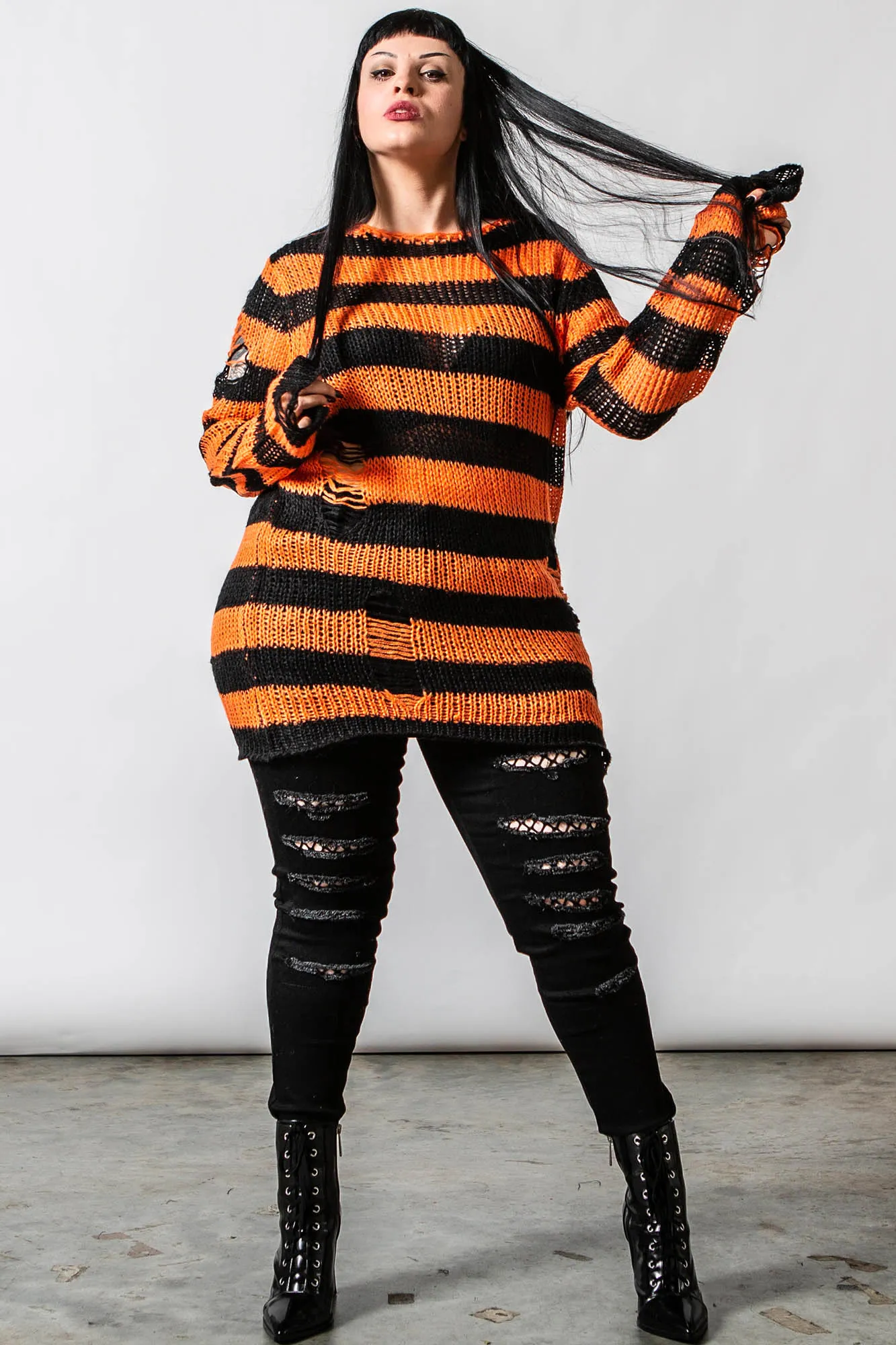 Pumpkin Knit Sweater