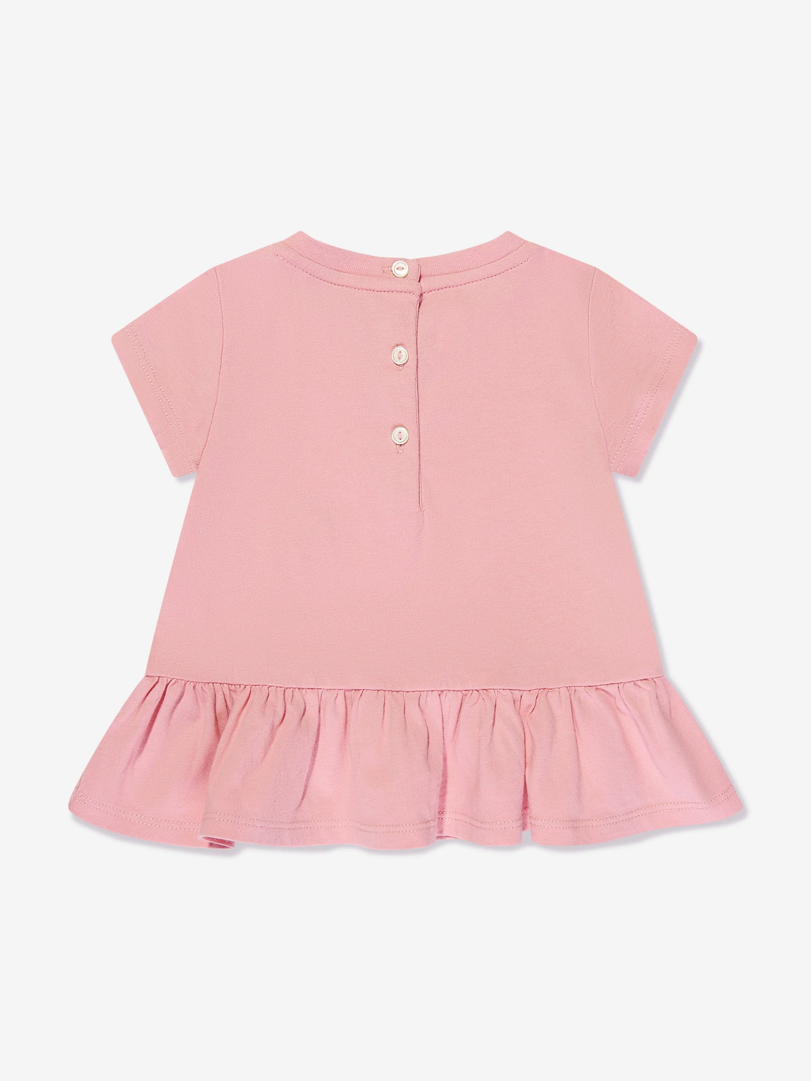 Ralph Lauren Baby Girls Bear Print T-Shirt in Pink