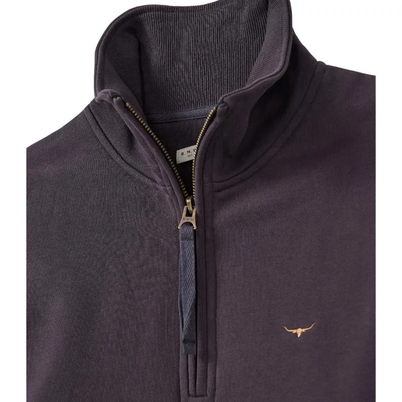 R.M.Williams Trickett Ladies Zip Neck Sweatshirt - Charcoal