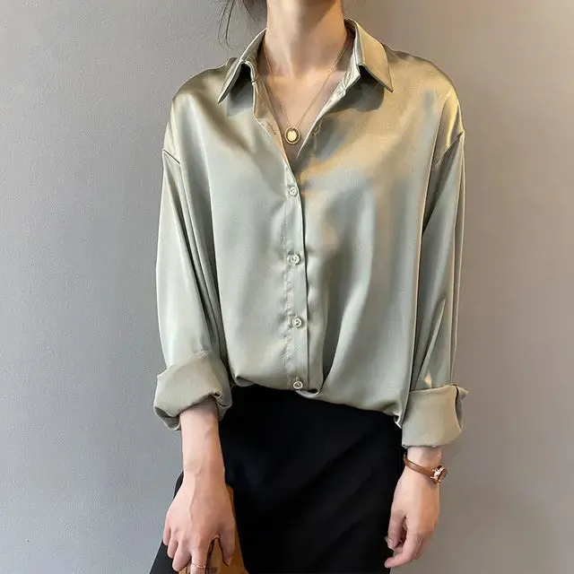 Satin Vintage Blouse