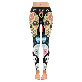 Skulls Women's Low Rise Leggings (Invisible Stitch)