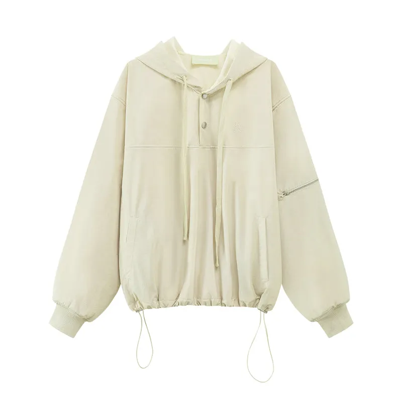 String Hooded Jacket