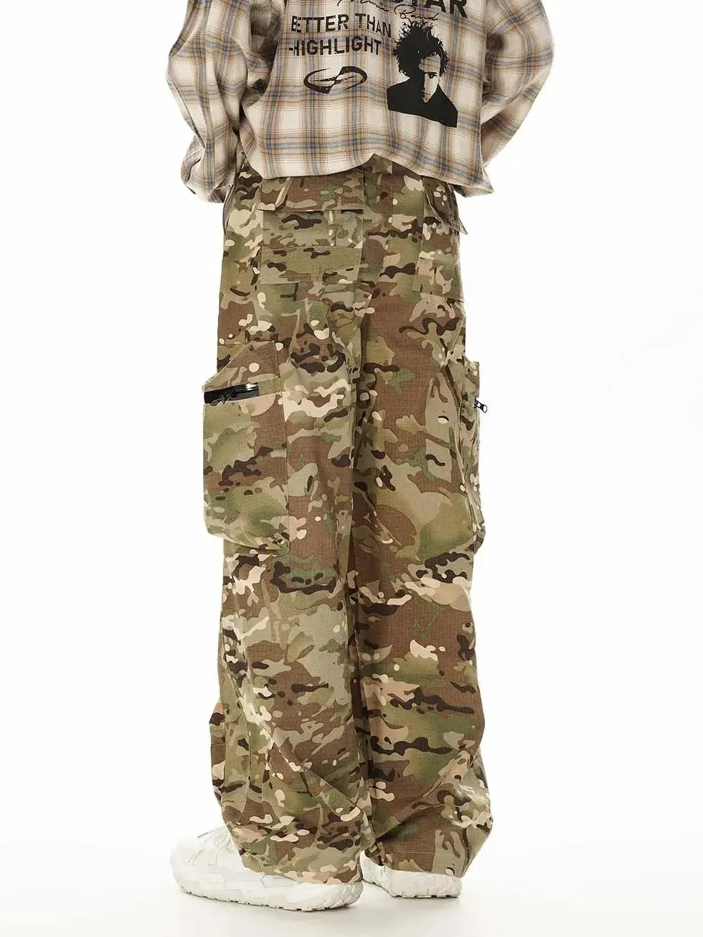 Tactical Camouflage Patches Multi-pocket Cargo Pant