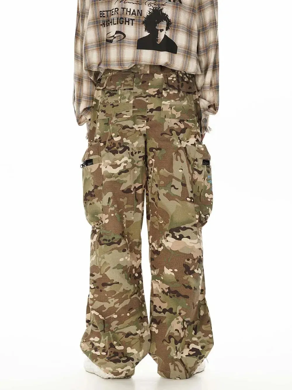 Tactical Camouflage Patches Multi-pocket Cargo Pant