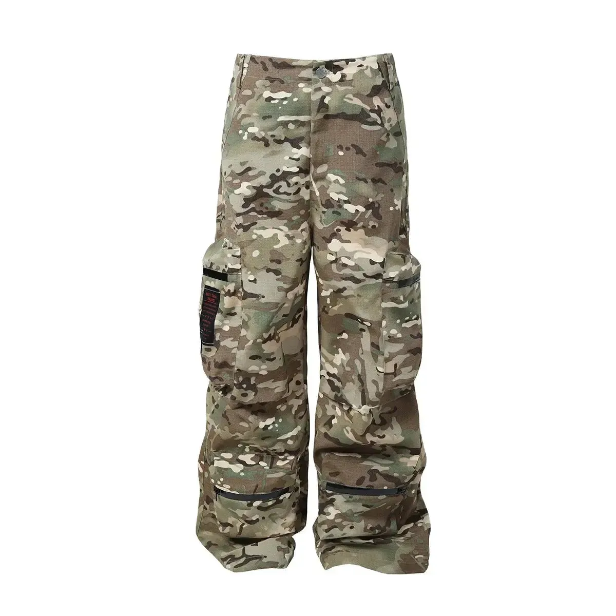 Tactical Camouflage Patches Multi-pocket Cargo Pant