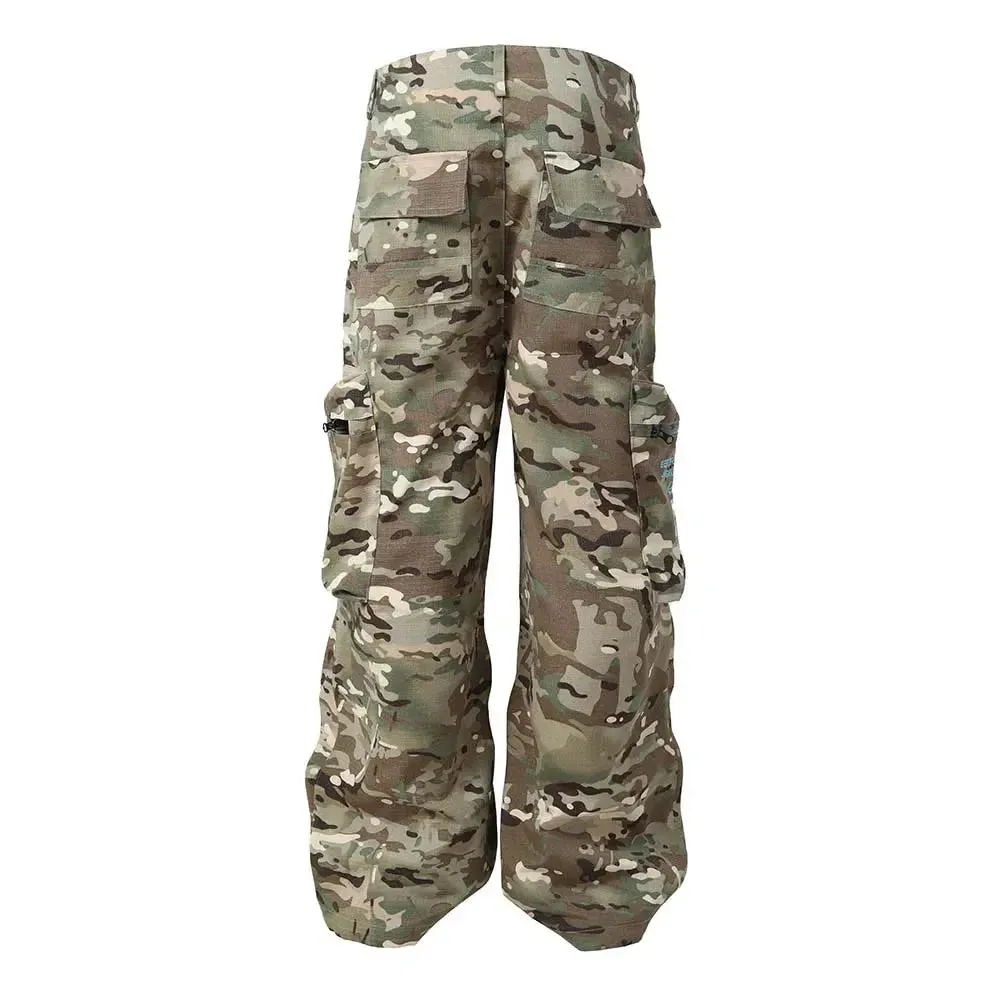 Tactical Camouflage Patches Multi-pocket Cargo Pant