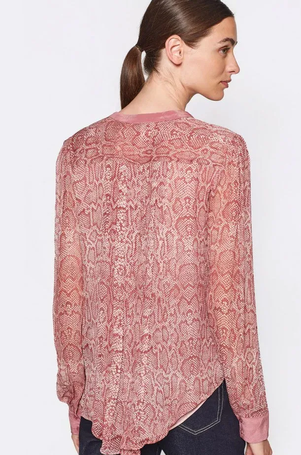 Tassa Silk Top - Laurel Red