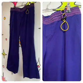 Vintage 90s Y2K | Purple Flares Indie Sleaze Fairy Grunge Rave Pants | Size M