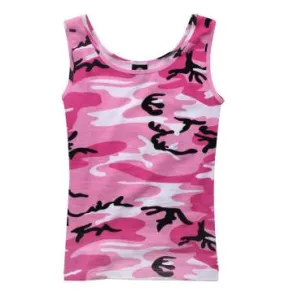 Womens Camo Stretch Tank Top