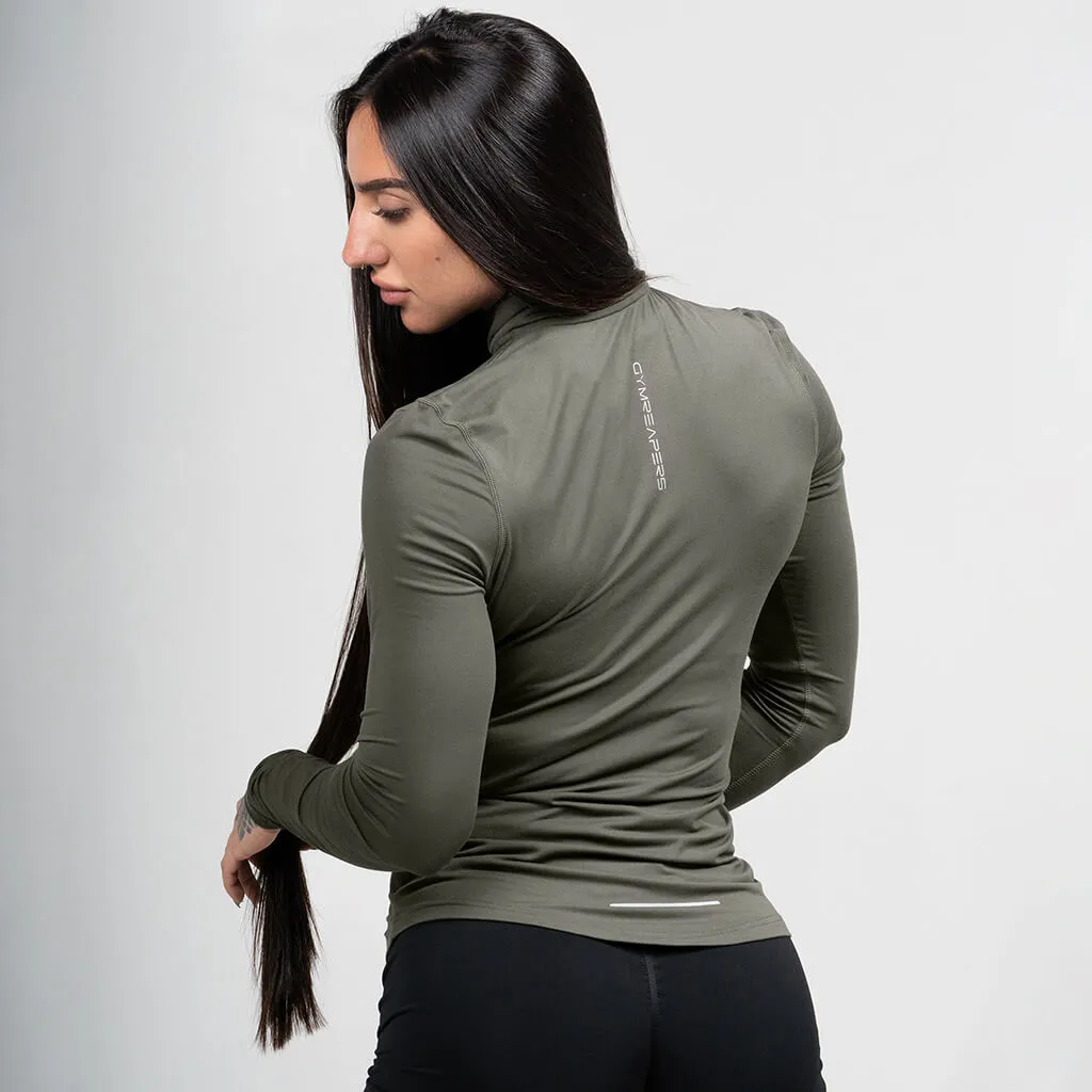 Women's Performance Quarter Zip - OD Green