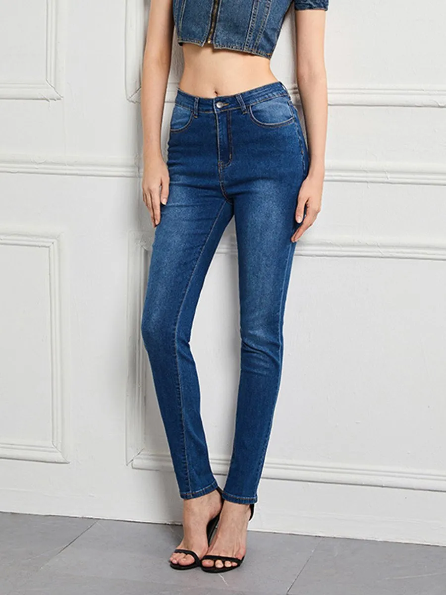 Women's Slim High Waist High Stretch Skinny Jeans